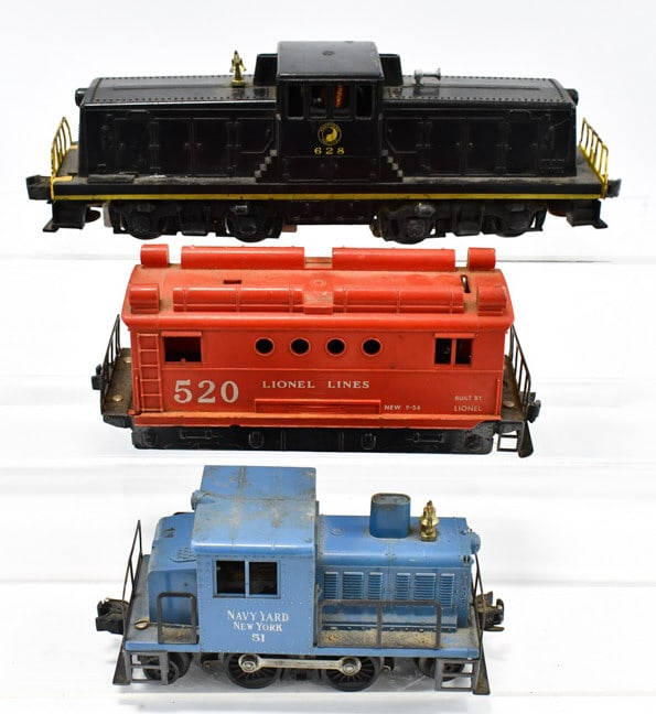 Lionel #628 Engine, #520 Box Cab & #51 Switcher (1 of 5)