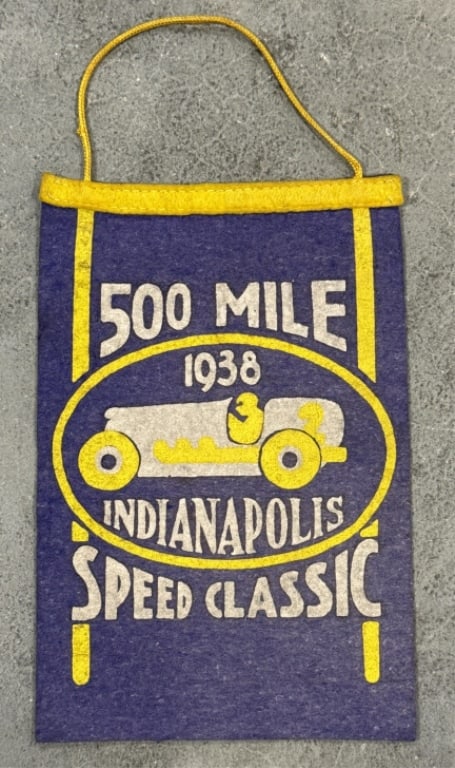 1938 Indianapolis 500 Auto Race Pennant / Banner (1 of 5)