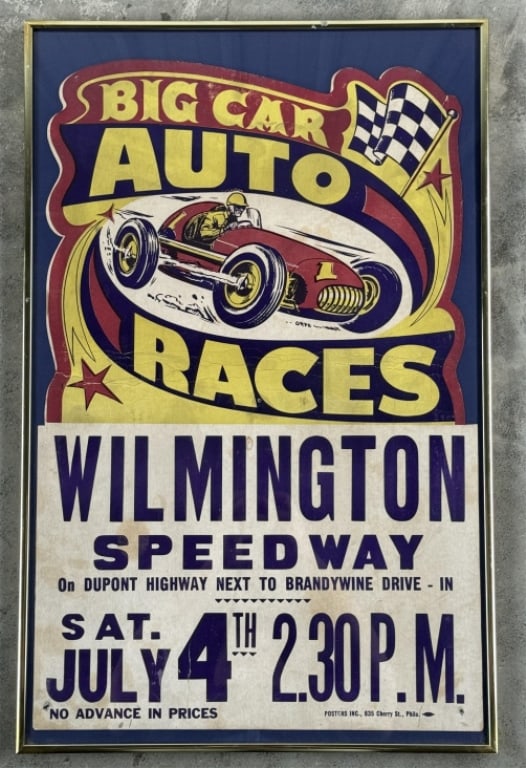 1953 Wilmington Speedway Auto Races Poster (1 of 11)