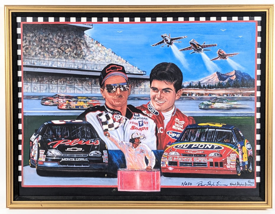 Jeff Gordon & Dale Earnhardt Print by Simon (1 of 11)