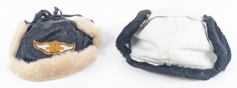 (2) 1950s Harley-Davidson & Unmarked Winter Caps (1 of 15)