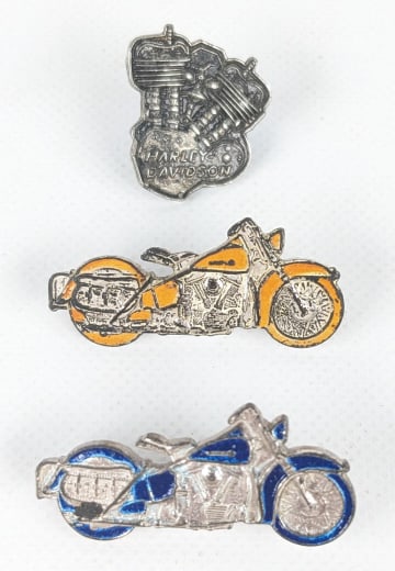 1960's Harley-Davidson Motorcycle & Engine Pins (1 of 7)