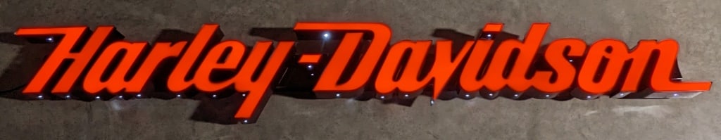 10.5ft Harley-Davidsion Dealership Light Up Sign (1 of 7)