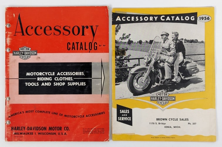 (2) 1950's Harley-Davidson Accessory Catalogs (1 of 6)