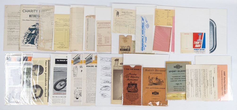 Various Harley-Davidson Motorcycle Ephemera (1 of 6)