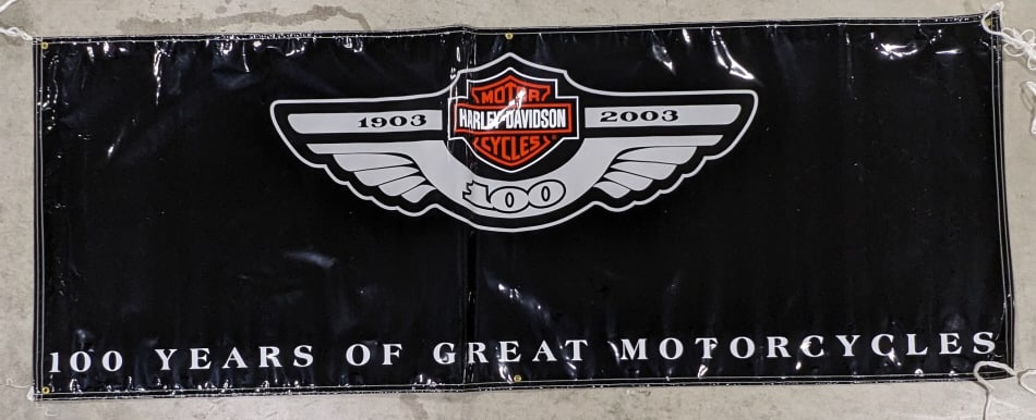 Harley-Davidson 100th Anni 8ft Plastic Banner (1 of 4)
