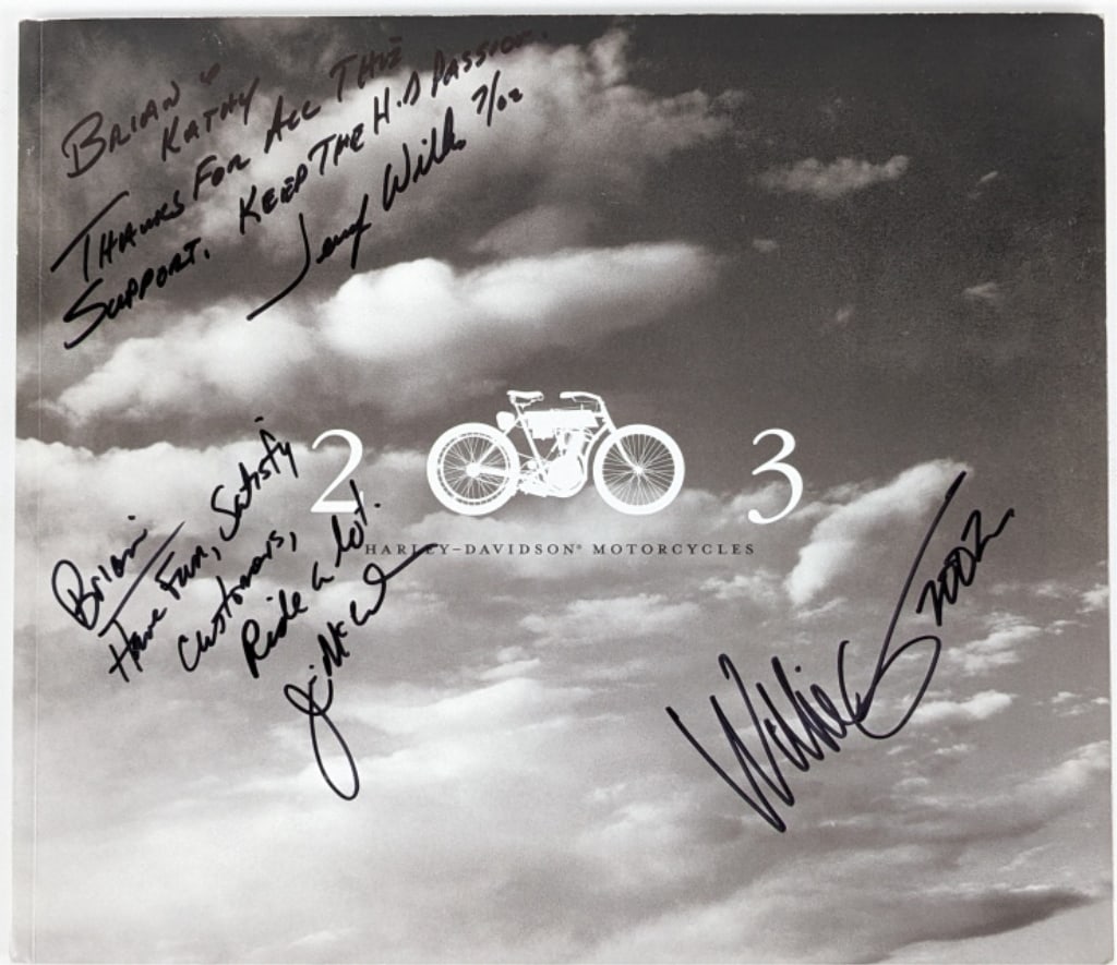 Signed 2003 Harley-Davidson 100th Anni Catalog (1 of 7)