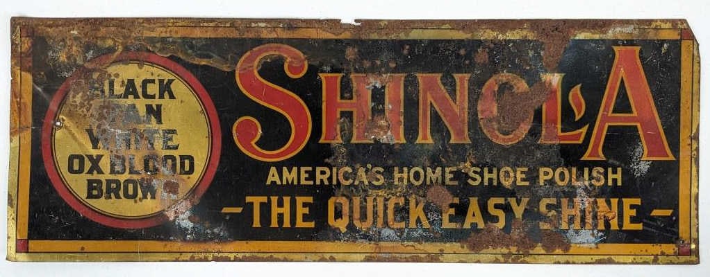 Vintage SST Shinola Shoe Polish Adv. Sign (1 of 5)