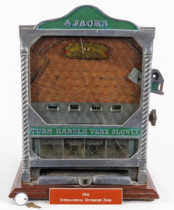 Vtg 4 Jacks 1 Cent Plinko Coin Drop Coin-Op Game (1 of 17)