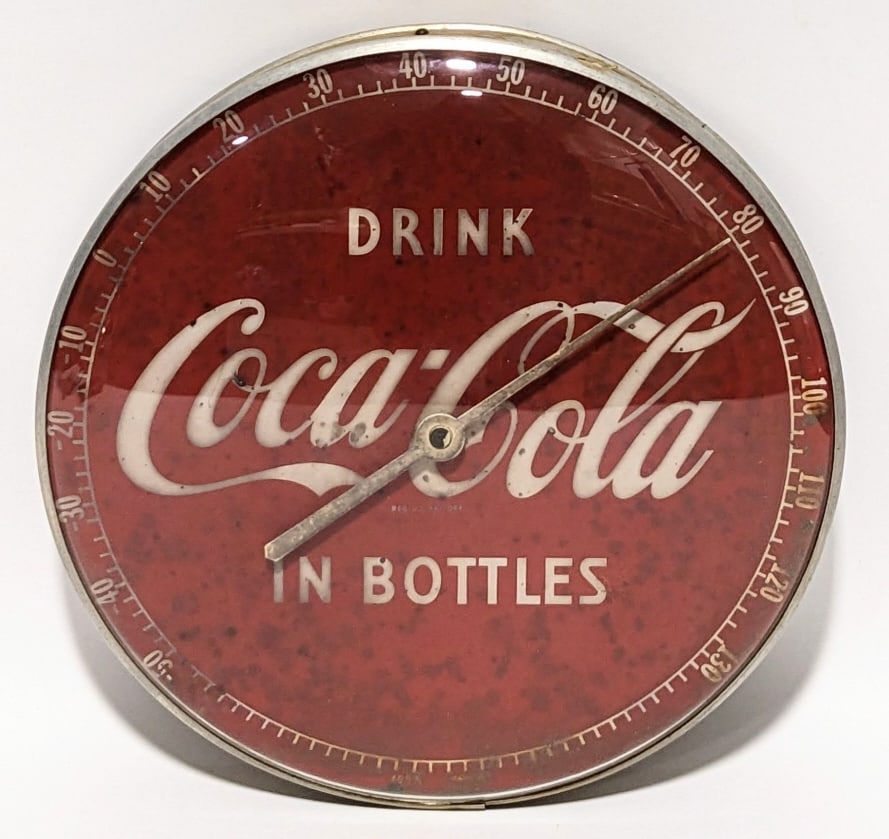 Vintage Drink Coca-Cola In Bottles Adv Thermometer (1 of 10)