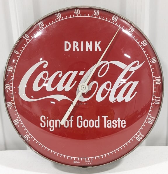 Vintage Drink Coca-Cola Advertising Thermometer (1 of 6)