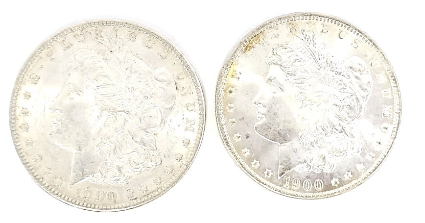 1900 & 1900-O Morgan Silver Dollars (1 of 2)