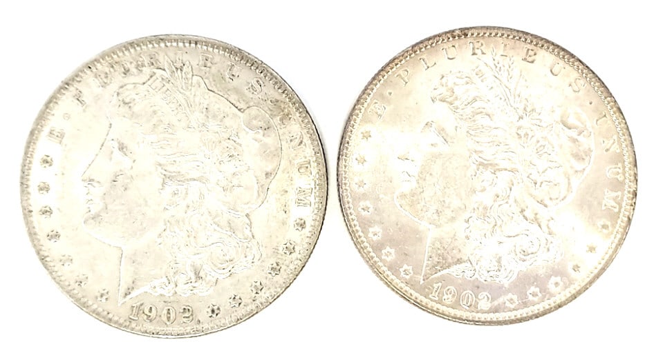 1902 & 1902-O Morgan Silver Dollars (1 of 2)