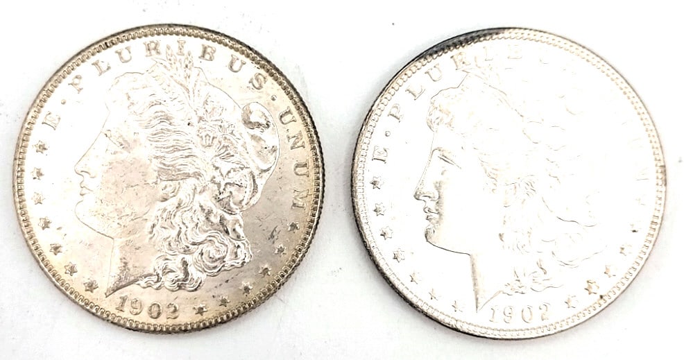 1902 O & 1902 Morgan SIlver Dollar (1 of 2)