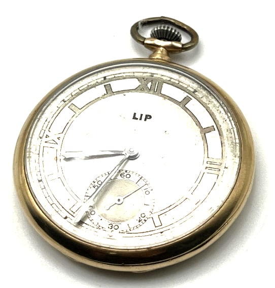 9K Yellow Gold LIP Pocket Watch (1 of 9)