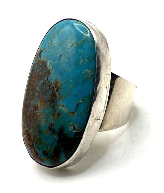 Sterling Silver and Turquoise Native American Ring (1 of 3)