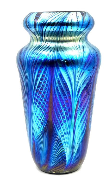 Charles Lotton Iridescent Art Glass Vase (1 of 4)
