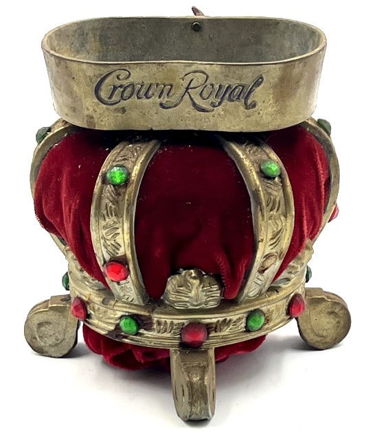 Vintage Crown Royal Bottle Holder Display Stand: Vintage Crown Royal Bottle Holder Display Stand. The Crown Display Stand is in nice used condition. The stand measures 6 inches tall. The perfect stand to proudly display your favorite bottle of crown