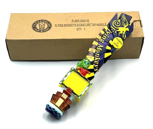 Flying Monkeys Craft Brewery Beer Tap w/Box: Flying Monkeys Craft Brewery Beer Tap with Box. This Flying Monkeys Craft Brewery Beer Tap Is New In The Box and In Excellent Condition