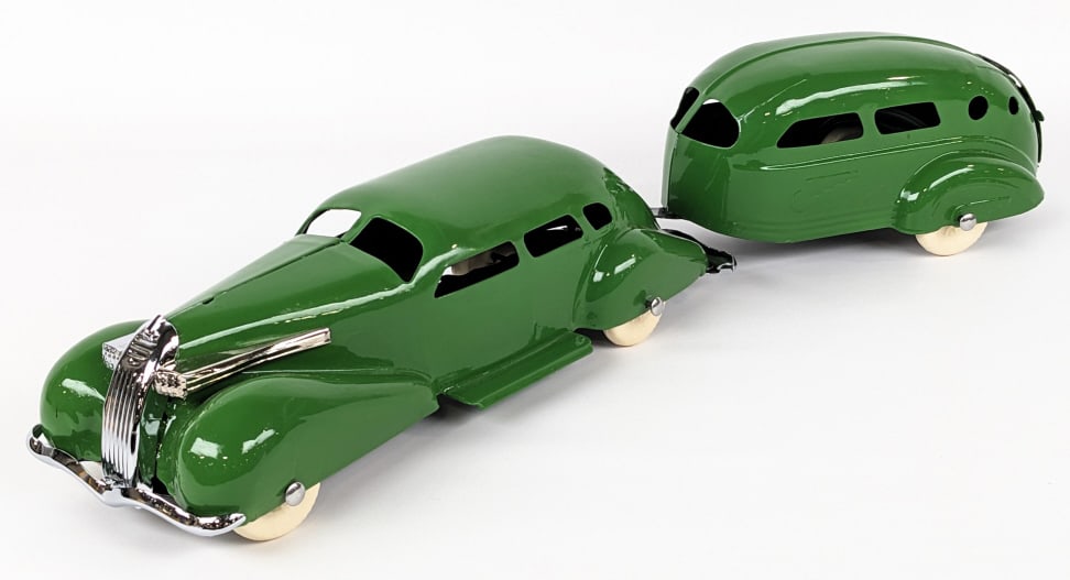 Restored Wyandotte LaSalle Car w/ Travel Trailer (1 of 11)