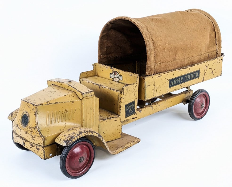 アメリカ ビンテージ　プレスドスチール MACK ARMY TRUCK Steelcraft Mack Army Truck