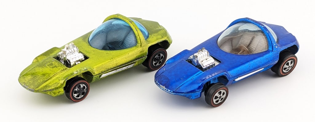 2) Hot Wheels Redline Antifreeze & Blue Silhouette (1 of 13)