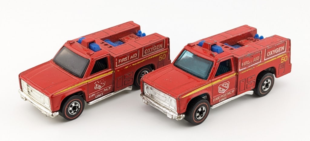 (2) Hot Wheels Redline Emergency Squad (1 of 13)