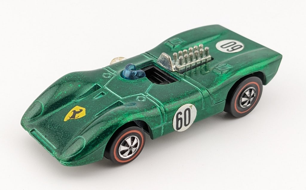 Hot Wheels Redline Green Ferrari 312P - Hong Kong (1 of 8)