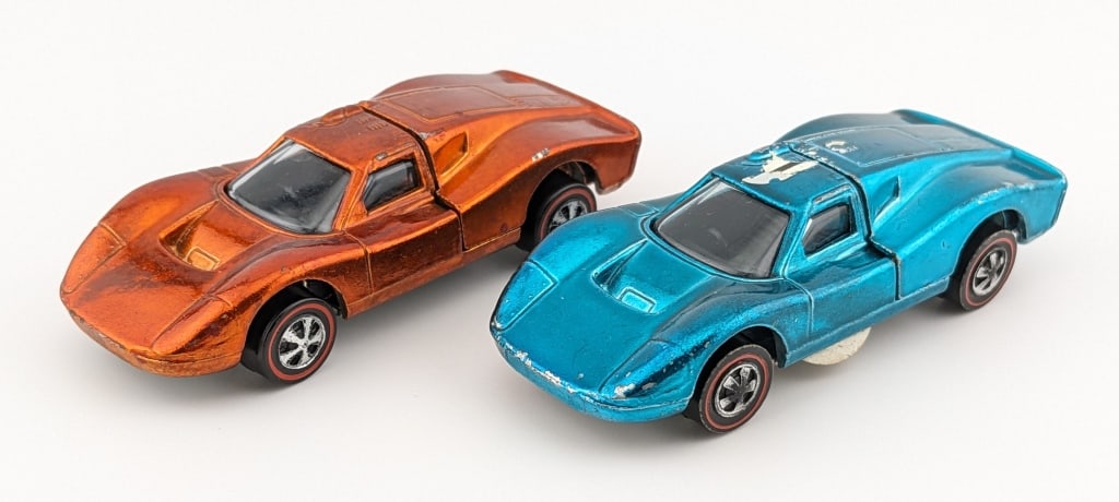 (2) Hot Wheels Redline Aqua & Orange Ford MK IV (1 of 15)