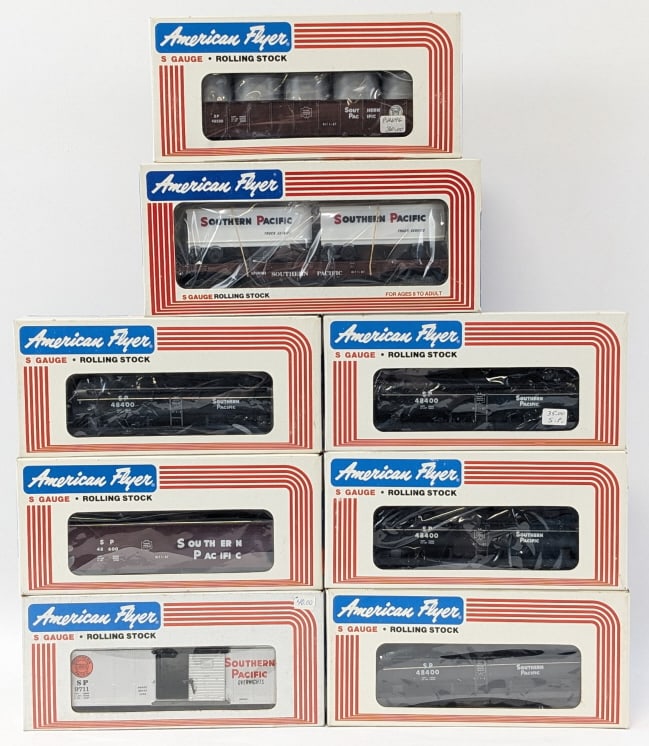 (8) American Flyer Southern Pacific Cars (1 of 11)