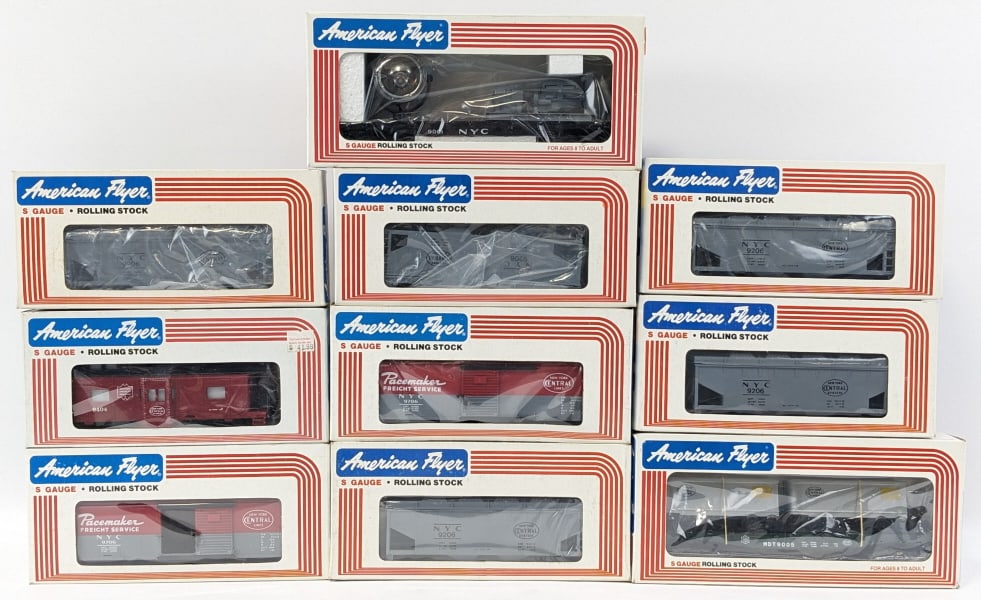 (10) American Flyer New York Central Train Cars (1 of 14)