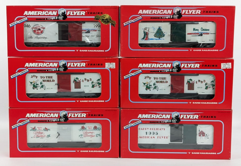 (6) American Flyer Holiday & Christmas Boxcars (1 of 10)