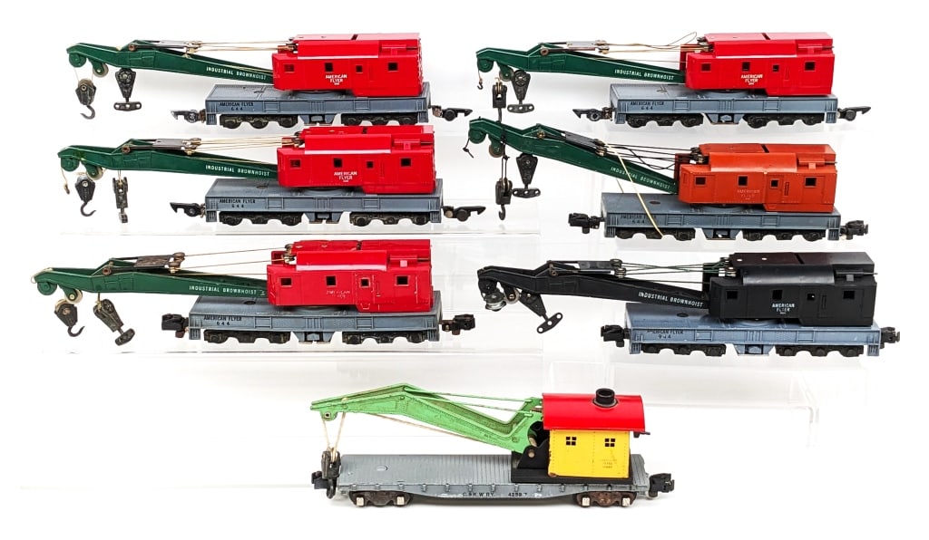 American Flyer S Gauge Crane Cars (1 of 8)