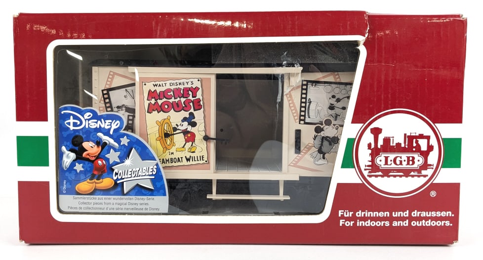 LGB Mickey Mouse Steamboat Willie Boxcar -Damaged (1 of 2)