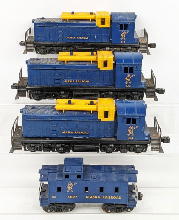 (3) Lionel Alaska Railroad #614 NW2 Switcher Loco (1 of 8)