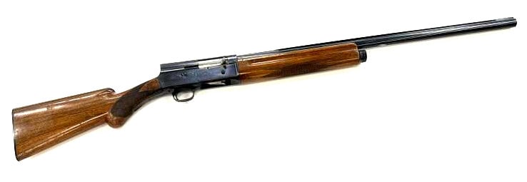 Belgian Browning A5 .12 Ga Semi Auto Shotgun: Belgian Browning A5 .12 Ga Semi Auto Shotgun. The Belgian Browning shotgun is in nice used condition. Some handeling marks on wooden stock. Shotgun obtains a 27.5 inch vented barrel. Browning has the 