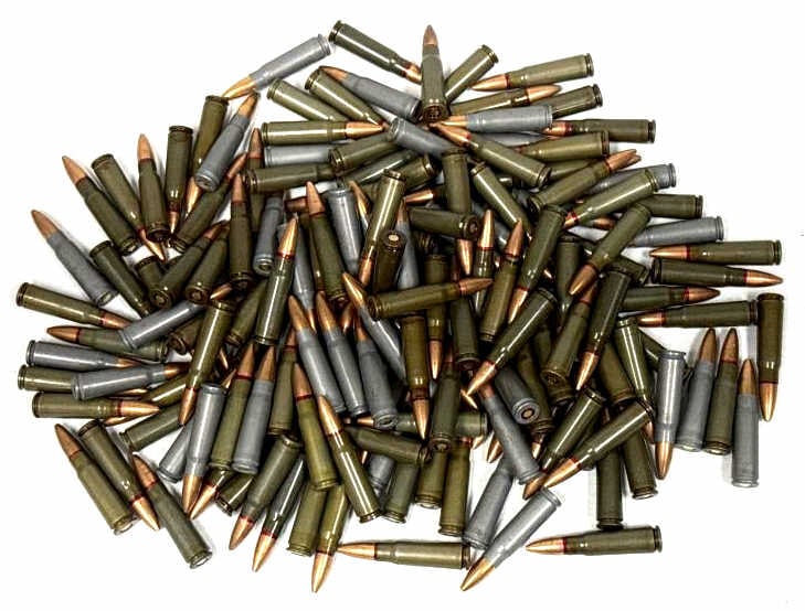 161 Rds 7.62 x 39 Wolf Rifle Ammo: 161 Rds 7.62 x 39 Wolf Rifle Ammo. This lot contains 161 rounds of Wolf 7.62 x 39 rifle shells.