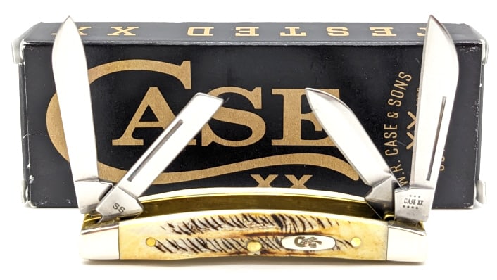 2023 Case XX Bonestag Small Congress 6.5468 w/ Box: 2023 Case XX Bonestag Small Congress 6.5468 w/ Box. Knife is in like new condition. Overall measures 3-1/8in when closed.