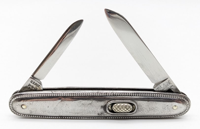 Flylock Metal Handle Double Blade Switchblade (1 of 6)