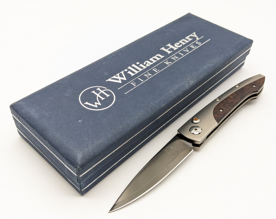 William Henry Studio B10 TIB Lancet Auto Switchblade Knife w/ Box (1 of 6)