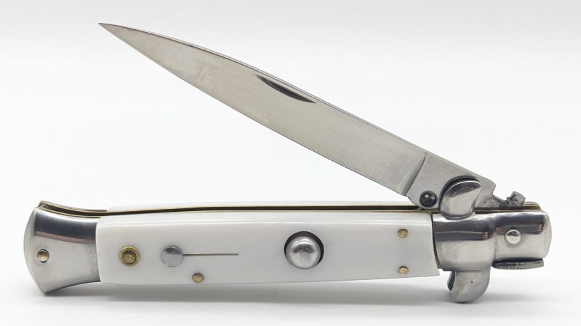 Rostfrei White Stiletto Switchblade Knife (1 of 4)