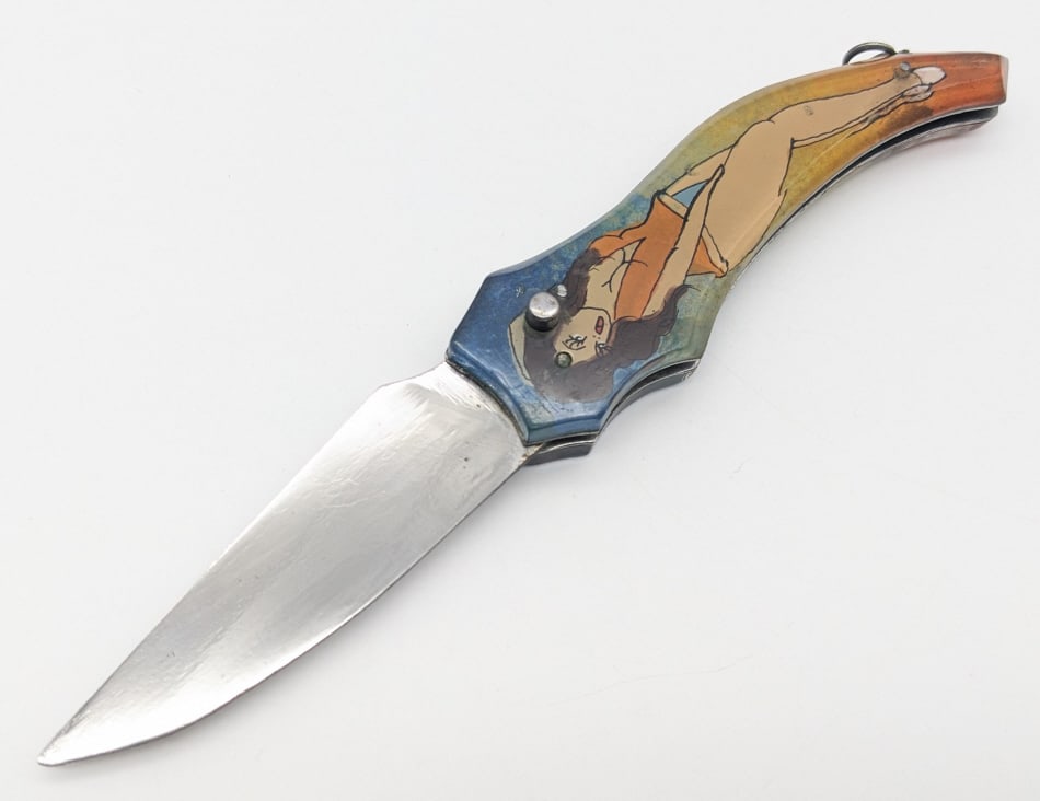 RPK Russian Prison Knife Pin-Up Girl Switchblade (1 of 6)