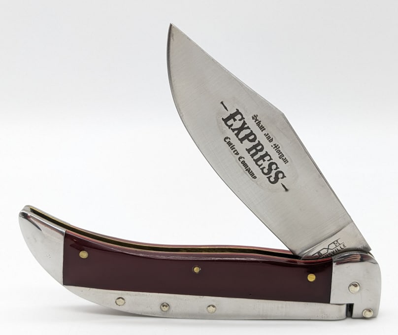 Ltd Schatt & Morgan Express Acrylic Red Switchblade Knife (1 of 4)