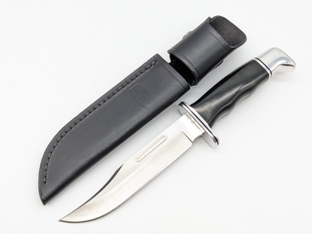 Buck 119 Hunting Knife w/ Sheath (1 of 6)