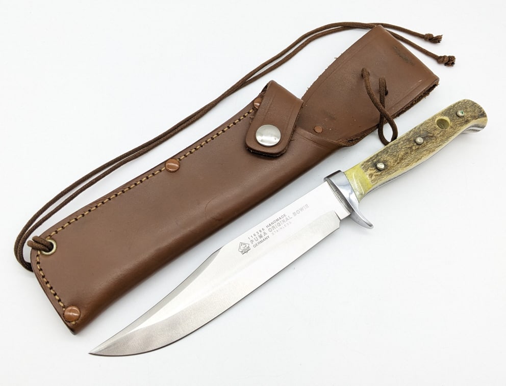Puma Stag Original Bowie Knife 116396 w/ Sheath (1 of 6)