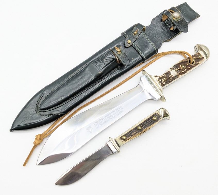 Vtg Puma Waidblatt & Kleiner Jagdnicker Piggy Back (1 of 12)