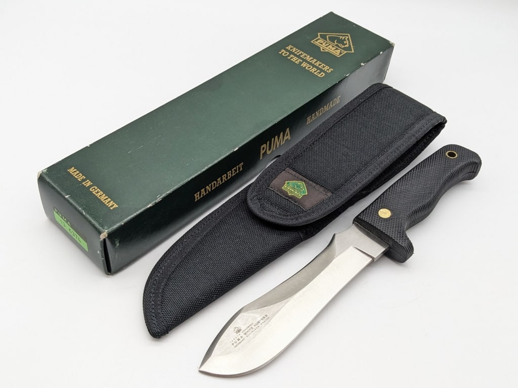 NIB Puma White Hunter II 136374 w/ Sheath (1 of 6)