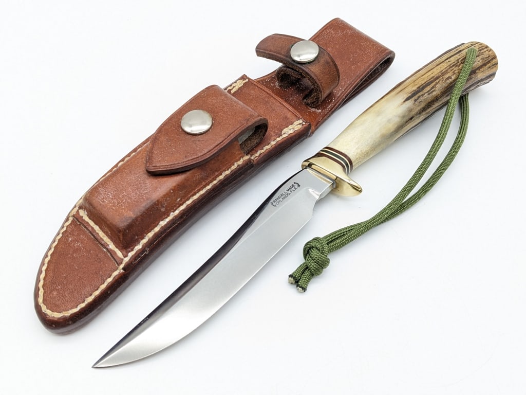 Vtg Randall Model 7 5in Fisherman Hunter w/ Sheath (1 of 7)