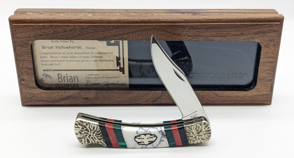Custom Ltd Brian Yellowhorse Buck Lockback Knife 1 of 25 (1 of 6)