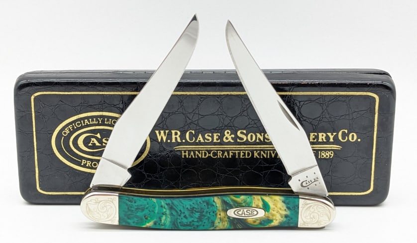 2014 Case XX Green Swirl Corleone Muskrat w/ Box (1 of 4)